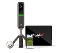 Rapsodo MLM2XPRO Mobile Launch Monitor Golf Simulator with Putting | PC Compatible 4K Golf Sim Swing Trainer For Home & Driving Range | Indoor & Outdoor Training Aid | Dual Camera | 15 Metrics