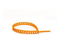 Rapstrap Waste-Saving Releasable Cable Tie - 300mm Long x 10mm Wide Orange (48)