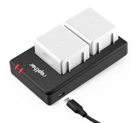 Rapthor 2-Pack 4950mAh Rechargeable Batteries with Dual Charger | Compatible with Arlo Pro 5S, Pro 4, Pro 3, Ultra 2, Ultra Cameras; Fits VMA5400, VMC4040P and VMC4060P