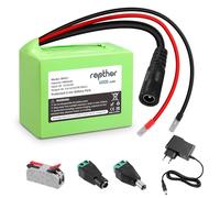 Rapthor 6000mAh 12V DC Charging Battery for Li-ion Battery with 6Ah Charger and DC5521 Connector for Router, CCTV Cameras, LED Strips, RC Vehicle, DIY Tools and Others