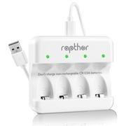 Rapthor CR123A Battery Charger, Fast Charger for Arlo Camera, 3V Output, CE FCC RoHS Certified