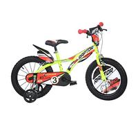 Raptor Children's Bicycle Boys 14 Inch with Brakes on Handlebar Stabilisers Yellow