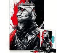 Raptor T-rex Dinosaur King Jigsaw Puzzles for Adults 1000 Piece Smart Game Relaxing Fun Pattern Assembly Cherished Gift (38x52cm)