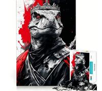 Raptor T-rex Dinosaur King Jigsaw Puzzles for Adults1000 Piece Mind Skill Group Joy Quality Edge Art Collection Piece (50x75cm)