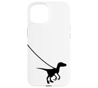 Raptor Velociraptor On A Leash - Dino Funny Cool Graphic Case for iPhone 15
