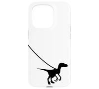 Raptor Velociraptor On A Leash - Dino Funny Cool Graphic Case for iPhone 15 Pro