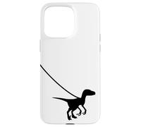 Raptor Velociraptor On A Leash - Dino Funny Cool Graphic Case for iPhone 15 Pro Max