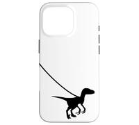 Raptor Velociraptor On A Leash - Dino Funny Cool Graphic Case for iPhone 16 Pro