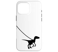 Raptor Velociraptor On A Leash - Dino Funny Cool Graphic Case for iPhone 16 Pro Max
