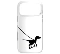 Raptor Velociraptor On A Leash - Dino Funny Cool Graphic Case for iPhone 17 Pro Max