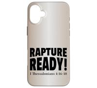 Rapture Ready Jesus Is Coming Soon Prophetic Christian Case for iPhone 16 Plus