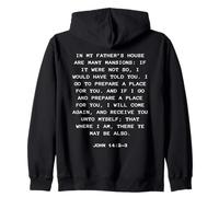 Rapture & Second Coming Gospel of Jesus - John 14:2-3 Zip Hoodie