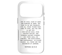 Rapture & Second Coming Gospel of Jesus - Matthew 24:6-8 Case for iPhone 17 Pro