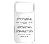 Rapture & Second Coming Gospel of Jesus - Matthew 24:6-8 Case for iPhone 17 Pro Max