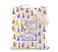 Rapunzel Tote Bag Princess Tangled Fan Gifts Cartoon Movie Merchandise Shopping Bag Fairy Tale Inspired Gifts (CHASING UK2)