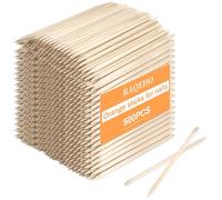 RAQEHO 500pcs Orange Sticks for Nails - Disposable Double Sided Wooden Cuticle Pusher Nail Sticks Palitos De Naranjo para UñAs Nail Polish Remover Manicure Pedicure Art Techs Supplies Home Salon