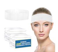RAQEHO 50pcs Disposable Headbands for Spa - Non Slip Elastic Spa Facial Head Bands Bulk Head Wrap Hair Bands For Women'S Hair Skincare Washing Face Makeup Facial Tools Esthetician Supplies Adjustable