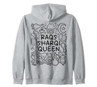 Raqs Sharqi Queen - Belly Dance Royalty Zip Hoodie