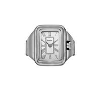 Raquel Two-Hand Stainless Steel Watch Ring