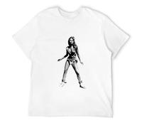 Raquel Welch One Million Years B C Mens Unisex T-Shirt Graphic Print Top Black Tee S