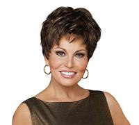 Raquel Welch Winner Natural Looking Pixie Cut Wig By Hairuwear, Petite Cap 21 Inch, R11s+, Glazed Mocha