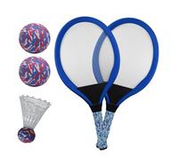 Raqueta De Bádminton Infantil Set De 2 Raquetas Con Volante para Niños Juego Deportivo Y Educativo Al Aire Libre En Colegio, Jardín, Parque, Playa, Viaje, Regalo Divertido para Principiantes