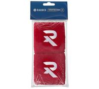 Raquex Cotton Wristbands - Soft cotton stretchy material. 8cm or 13cm widths. Sports sweat bands for men and women. 7 colour options. (Red, Pair Wristbands)