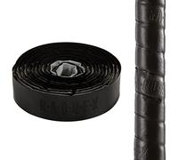 Raquex Cushion Hockey Stick Grip - Super-Grippy PU Material Hockey Grip, Over 2m Long, Soft and Absorbent, Minimises Vibrations. Self-Adhesive Backing, Extra-Long Length (Black, 10 Grips)