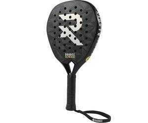 Raquex Elite Evo 2026 Padel Racket - Advanced Diamond Racquet - 18K Carbon Frame, Reactive ImpactCore Black Medium Foam, Twin-Tube Air System for Durability + Wrist Strap