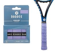 Raquex Endure Racket Overgrip Tape - 3 Pack Racquet Overgrip Tape, Durable, Dry Feel, 0.75mm Thickness - Anti Slip Over Grip for Tennis Racket, Badminton, Squash, Padel (Lilac)