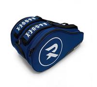 Raquex Engage 2 Padel Racket Bag - Carry Handle + Twin Shoulder Straps (Backpack Style) - Thermal Lining, Shoe Compartment, Central Storage (Blue)