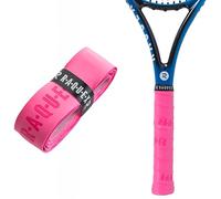 Raquex Enhance Replacement Racket Grip: Tennis Grip, Badminton, Squash Grip Tape, Padel, Pickleball. 14 Colours. Premium, Self-Adhesive Tennis Racquet Grip with Finishing Tape (Pink, 2 Grips)