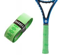 Raquex Enhance Replacement Racket Grip: Tennis Grip, Badminton, Squash Grip Tape, Padel, Pickleball. 14 Colours. Premium, Self-Adhesive Tennis Racquet Grip with Finishing Tape (Light Green, 4 Grips)
