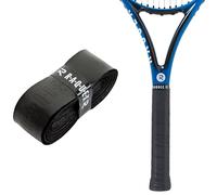 Raquex Enhance Replacement Racket Grip: Tennis Grip, Badminton, Squash Grip Tape, Padel, Pickleball. 14 Colours. Premium, Self-Adhesive Tennis Racquet Grip with Finishing Tape (Black, 25 Grips)