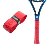 Raquex Enhance Replacement Racket Grip: Tennis Grip, Badminton, Squash Grip Tape, Padel, Pickleball. 14 Colours. Premium, Self-Adhesive Tennis Racquet Grip with Finishing Tape (Red, 1 Grip)