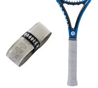 Raquex Enhance Replacement Racket Grip: Tennis Grip, Badminton, Squash Grip Tape, Padel, Pickleball. 14 Colours. Premium, Self-Adhesive Tennis Racquet Grip with Finishing Tape (Glitter Grey, 4 Grips)