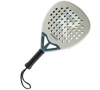 Raquex Excel Padel Racket - Intermediate Racquet - 12K Carbon Frame, Reactive ImpactCore EVA 15 Foam, Tear Drop Shape, Twin Tube System for Durability - with Wrist Strap (White)
