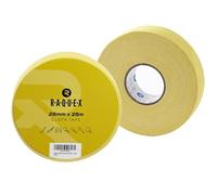 Raquex Sport Cloth Tape - 25m Long - Non-Slip Self-Adhesive - Field & Ice Hockey Sticks, Tennis, Badminton, Squash Racket Grip Tape, Skipping Ropes - Protective Cloth Tape for Sports (Yellow, 1 item)