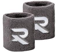 Raquex Sports Wristbands (7 Colours, 2 Widths) - Soft, Stretchy Cotton. Padel, Tennis, Squash, Running Sweat Bands - Machine Washable (Grey, 14 x Wristbands)
