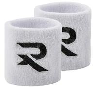 Raquex Sports Wristbands (7 Colours, 2 Widths) - Soft, Stretchy Cotton. Padel, Tennis, Squash, Running Sweat Bands - Machine Washable (White, 12 x Wristbands)