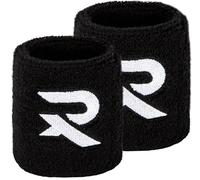 Raquex Sports Wristbands (7 Colours, 2 Widths) - Soft, Stretchy Cotton. Padel, Tennis, Squash, Running Sweat Bands - Machine Washable (Black, 8 x Wristbands)