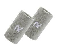 Raquex Sports Wristbands (7 Colours, 2 Widths) - Soft, Stretchy Cotton. Padel, Tennis, Squash, Running Sweat Bands - Machine Washable (Grey, Pair)