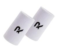 Raquex Sports Wristbands (7 Colours, 2 Widths) - Soft, Stretchy Cotton. Padel, Tennis, Squash, Running Sweat Bands - Machine Washable (White, Pair)