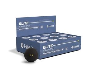 Raquex Squash Balls - 3, 6 or 12 Balls - 4 x Speed Options: Elite Double Yellow Dot, Intermediate, Beginner Red Dot Squash Balls, Junior Blue Dot (Double Yellow, 12 Balls)