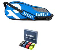 Raquex Tennis Bag - 6 Racket Bag for Tennis, Badminton & Squash Racquets. Blue, Black or Magenta. Holds up to 6 Racquets + Accessories + Trainers