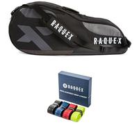Raquex Tennis Bag - 6 Racket Bag for Tennis, Badminton & Squash Racquets. Blue, Black or Magenta. Holds up to 6 Racquets + Accessories + Trainers