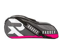 Raquex Tennis Bag - 6 Racket Bag for Tennis, Badminton & Squash Racquets. Blue, Black or Magenta. Holds up to 6 Racquets + Accessories + Trainers