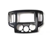 RAQXOLPB Car Fascias Compatible With For NV200 2010 2011 2012 2013 2014 2015 2016 2017 2018 Dashboard Central Console Decoration Frame Trim Interior ABS(Black Carbon)