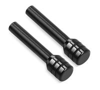 RAQXOLPB Compatible VW Transporter T5 Interior Door Lock Pull Pin Car Door Lift Bolt Black Metal Knob Push Button Lock Ambidextrous Snap-fit/Push-fit Door Lock (2pcs)