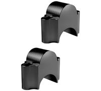 RAQXOLPB Motorcycle handlebar risers 22mm/7/8 25mm/1'' Motorcycle Handlebar Risers For Pit Bike Motorbike Bar Mount Handle Clamp Universal(Black,25mm)